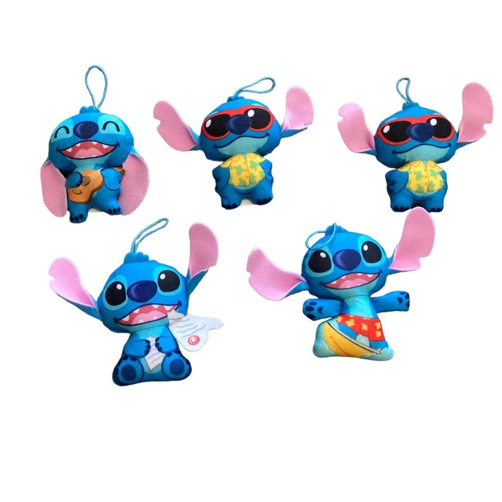 Disney Lilo & Stitch Cool Mischief Surfer Ukulele Hang Stuffed Plush Lot of 5